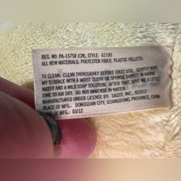 Carter’s Yellow Giraffe Plush White Gray Stuffed Animal 10” 2012 - Picture 8 of 10